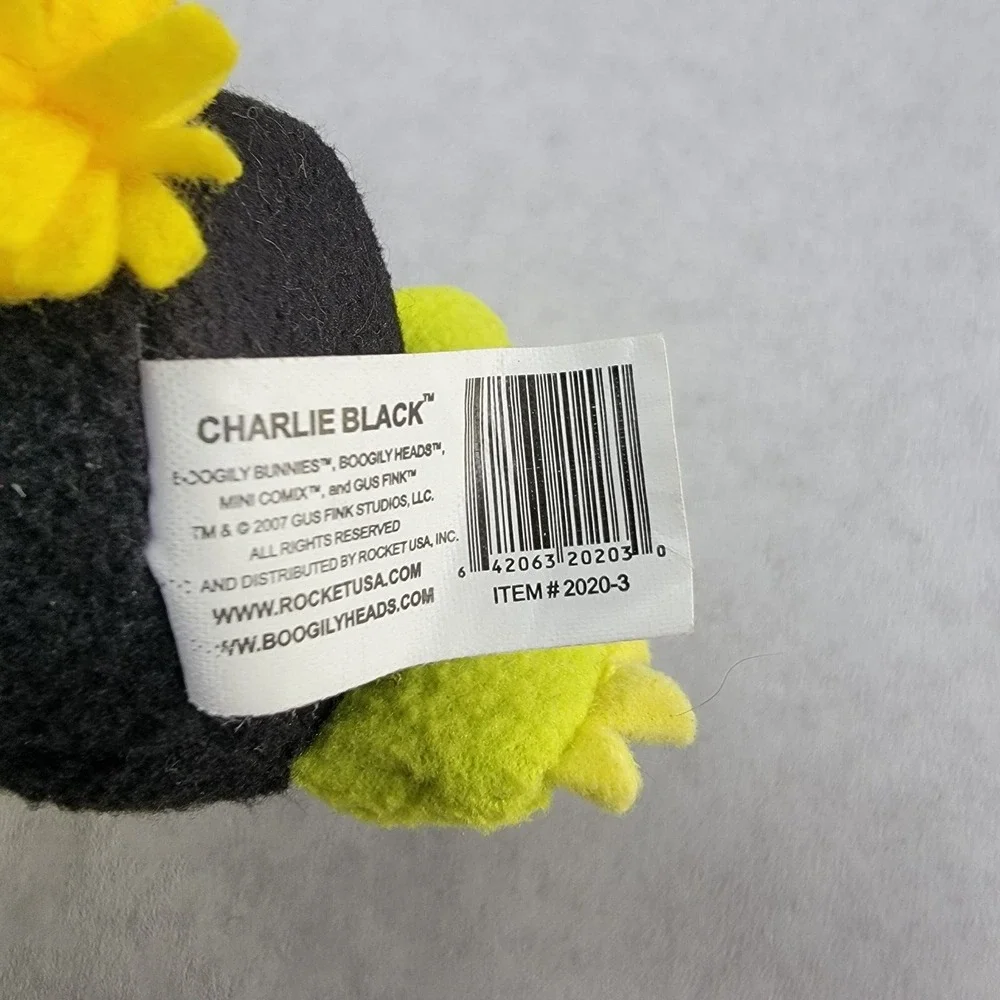 Boogily Bunnies Charlie Black Plush Gus Fink Rockets 2007 Collectible Toy - Picture 8 of 10